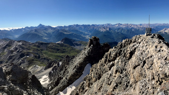 Du sommet principal, vue sur le sommet Sud