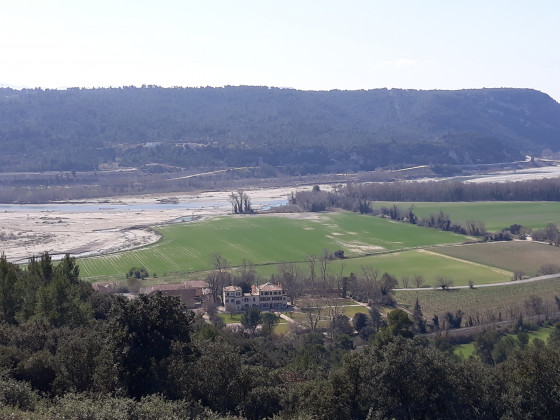Durance et vignoble du Château de Clapier