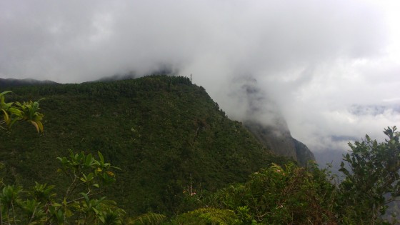 Durant la descente du Piton Cabris