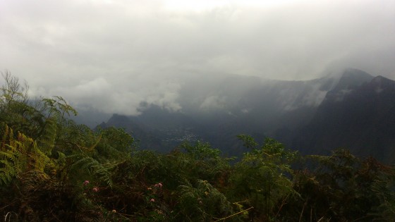 Durant la montée au Piton Cabris