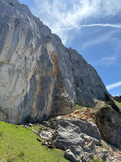 Eboulement entre les pts 6 et 7