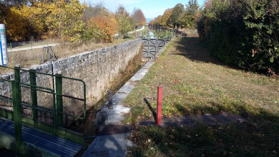 Ecluse sur le Canal de la Haute Saône