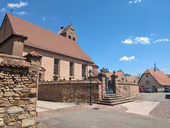 Eglise et cimetière de Meyenheim