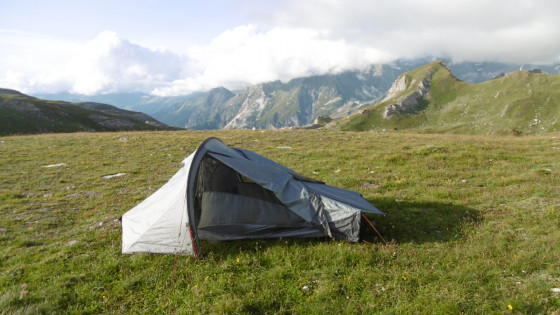 Emplacement du bivouac au refuge de la Valette
