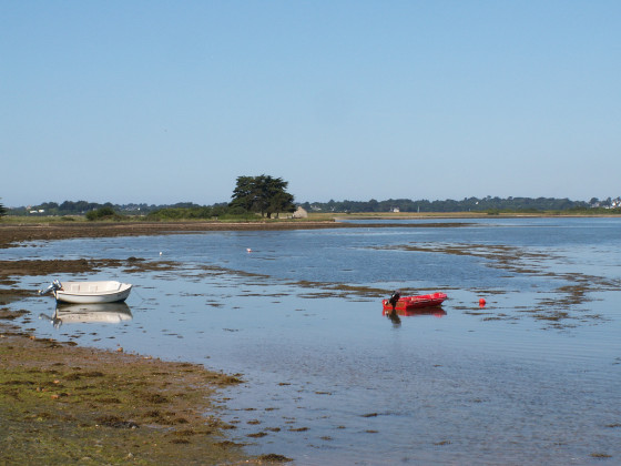 En abordant l\'île