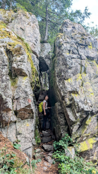 en approche du Belvédère des Hirschteine