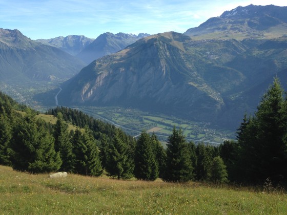 En arrivant en haut du chemin, sur le Prégentil