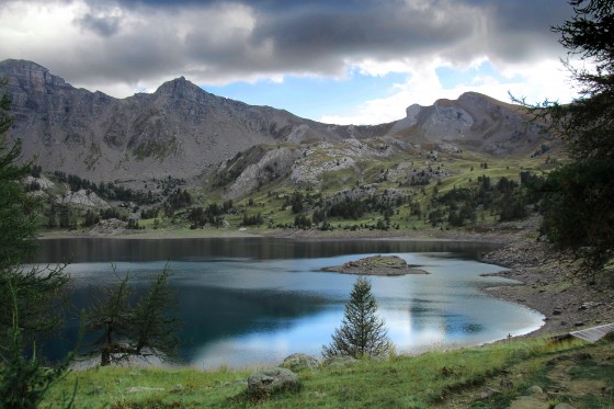 En arrivant sur le lac d\'Allos
