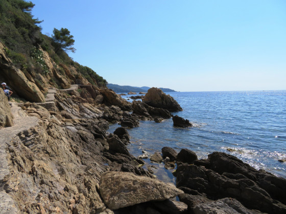 en début du sentier du litoral