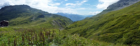 En descendant le col d\'Anterne