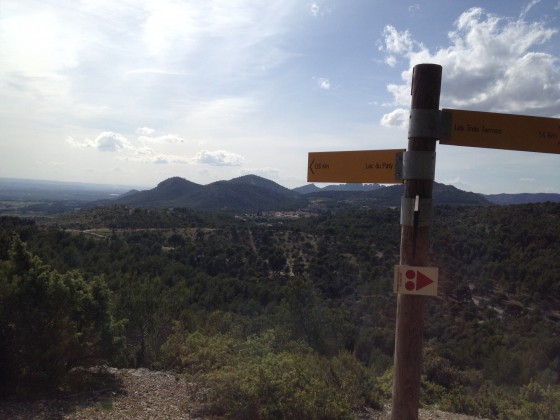 En direction de la chapelle .