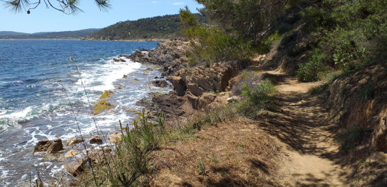 En direction du Cap Pinet