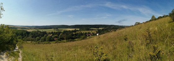 En haut d’une côte du côté de Giverny