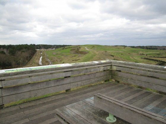 En haut du belvédère