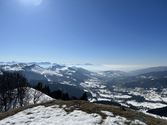 En haut du Mont Forchat