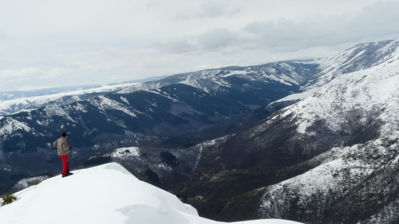 En hiver en raquettes