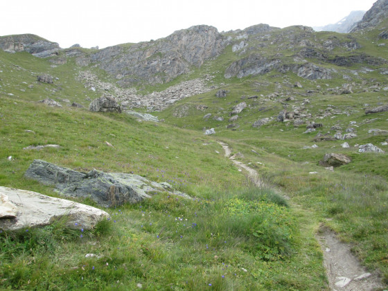 En montant dans la combe