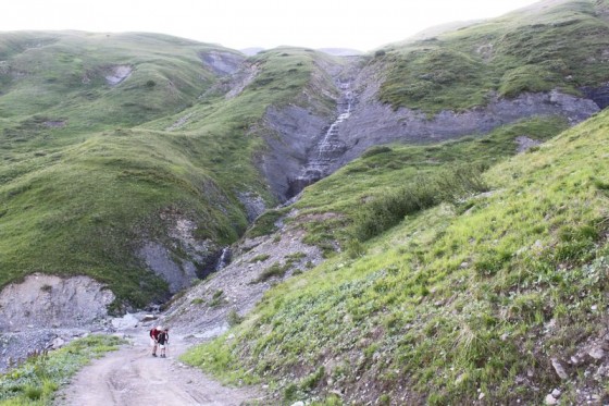 En montant vers le col de la Madeleine