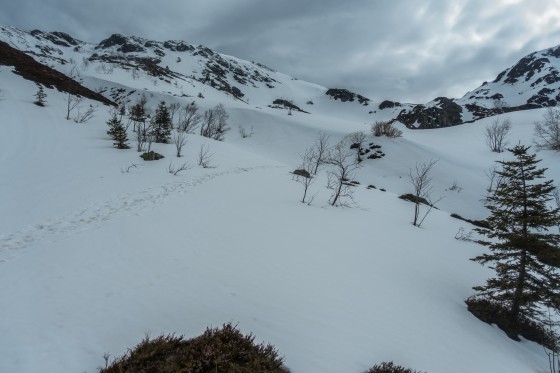 Eneigment mi-avril, à 1650m