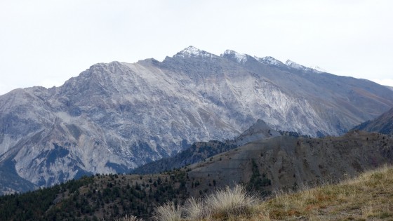 Enfilade de sommets Italiens dépassant les 3000 mètres de Roc del Boucher à la Pointe Ramière