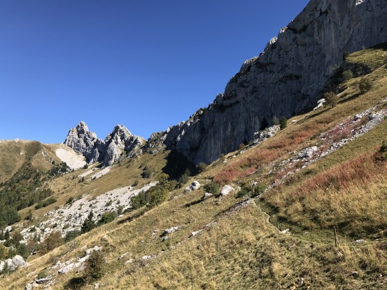 Entre le Col Vert et la Combe Charbonnière