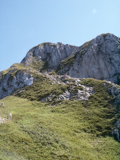 Entre le refuge et le sommet