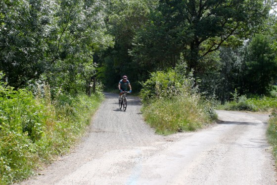 Entrée de la piste cyclable vers Trèbes.
