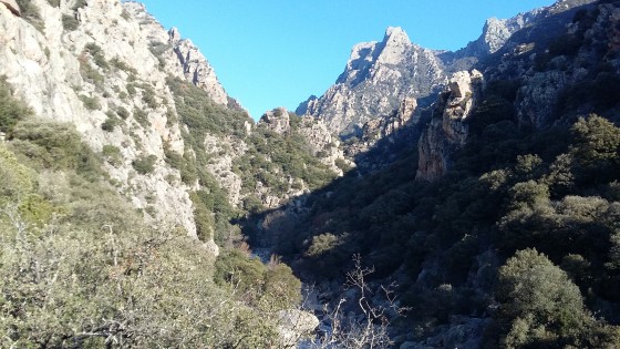 Entr&eacute;e des gorges d'Heric