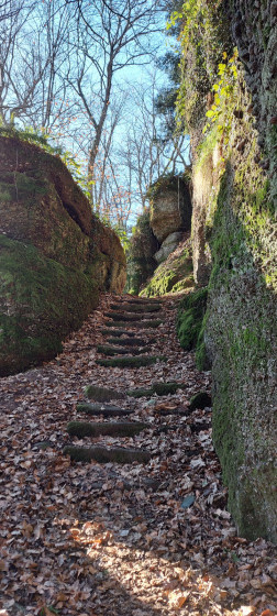 Escalier sous le Heidenschloss