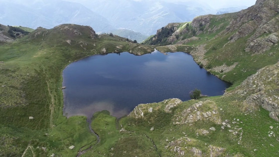 Etang d\'Appy prise par Drone