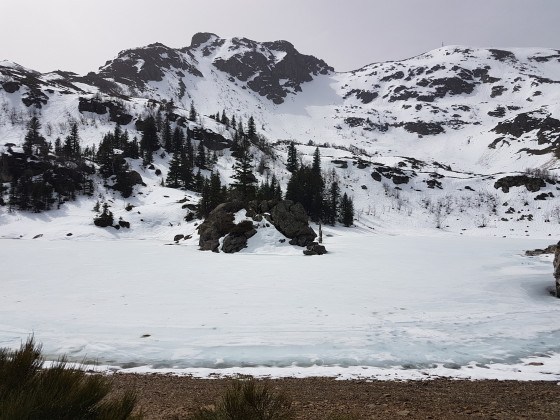 Etang de Fagebelle gel&eacute;
