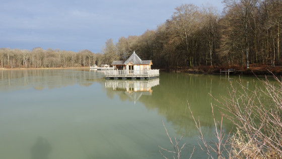 Etang Verchat et ses cabanes
