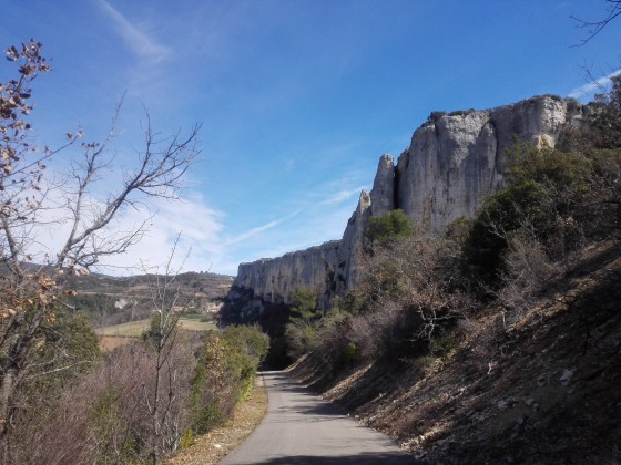 Falaise depuis le parking