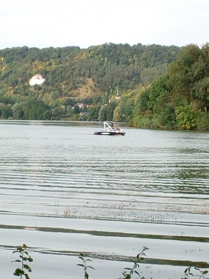 Falaises en bord de Seine et Eglise d'Amfreville-sous-les-Monts