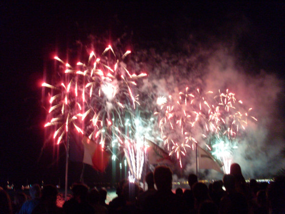 Feux d'artifice &agrave; Nice