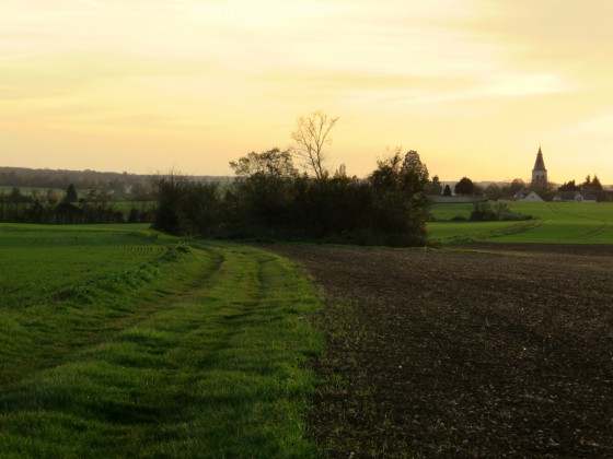 Fin de journée d\'hiver à Saint-Lactencin