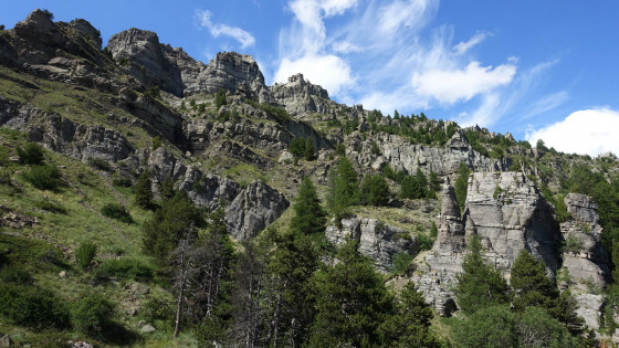 Formes géologiques taillées dans le grès