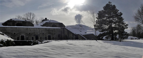 fort des Basses Perches sous la neige
