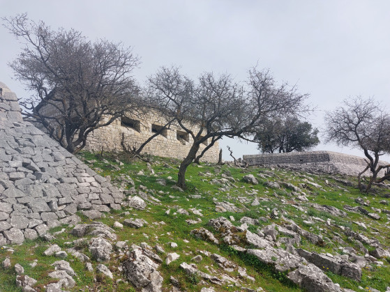 Fortifications &agrave; la pointe de Siricocca