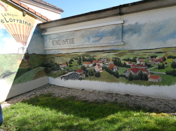 Fresque à Bezange la Petite
