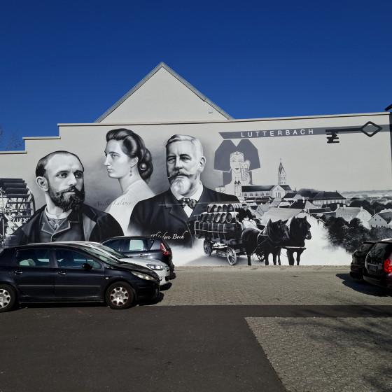 Fresque des personnalit&eacute;s de Lutterbach
