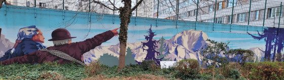 Fresque murale - Résidence Jacques Belmat