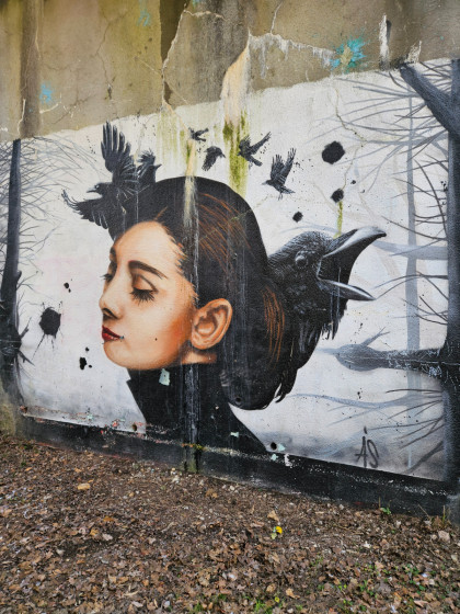 fresque murale temporaire