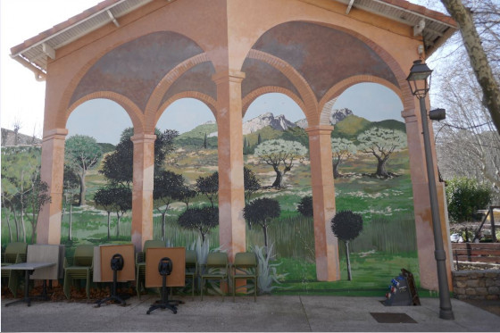 Fresque en trompe-l\'œil