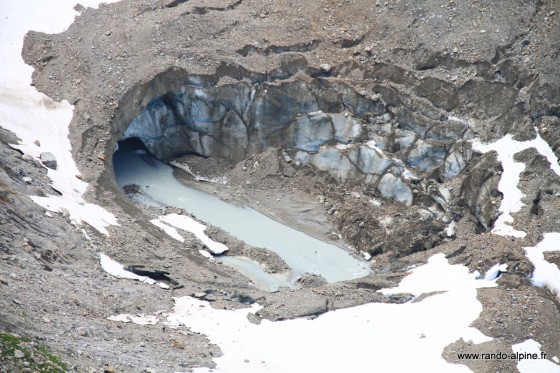 Front terminal du glacier de Tré la Tête