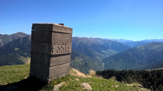 frontière, pic d\'Arrès