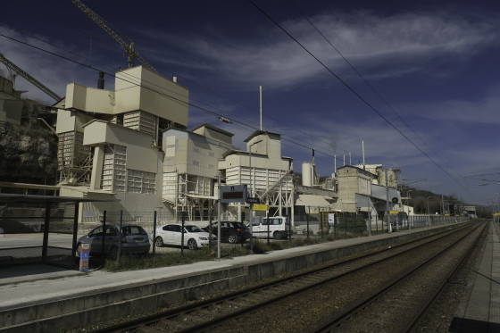 Gare et usine de carri&egrave;res