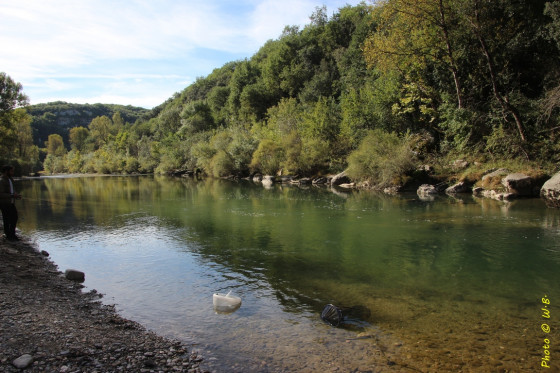 Gorge de l'Hérault près ancienne gravière.