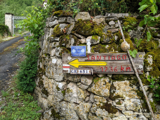 GR651: une des voies vere Saint-Jacques-De-Compostelle