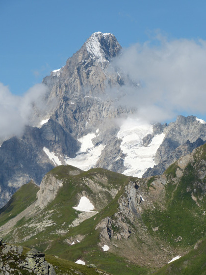 Grandes Jorasses depuis Fenetere de Ferret
